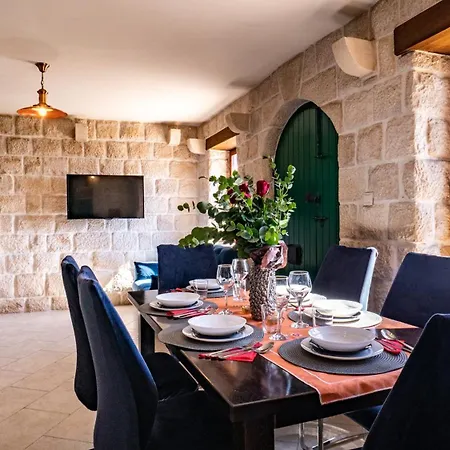 Dalmatian Stone With Heated Pool